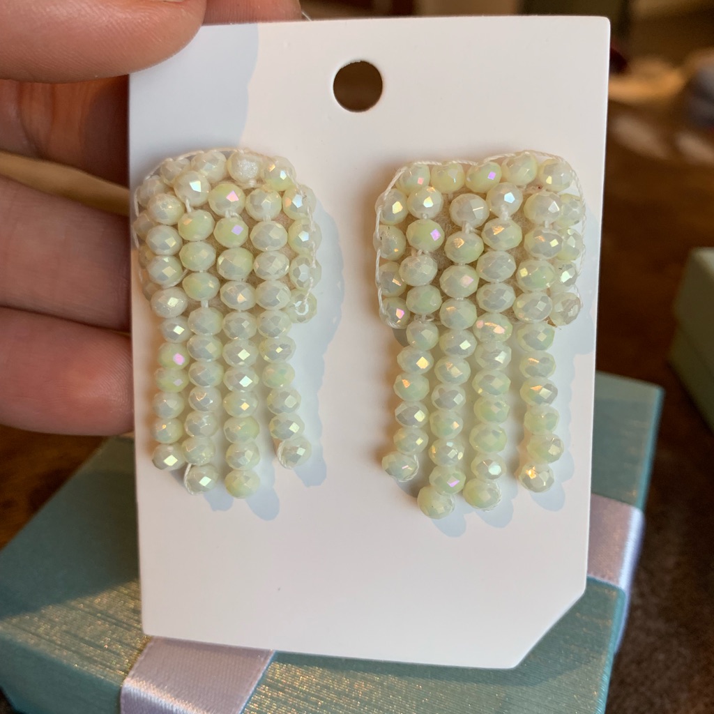 Waterfall Statement Earrings Handmade